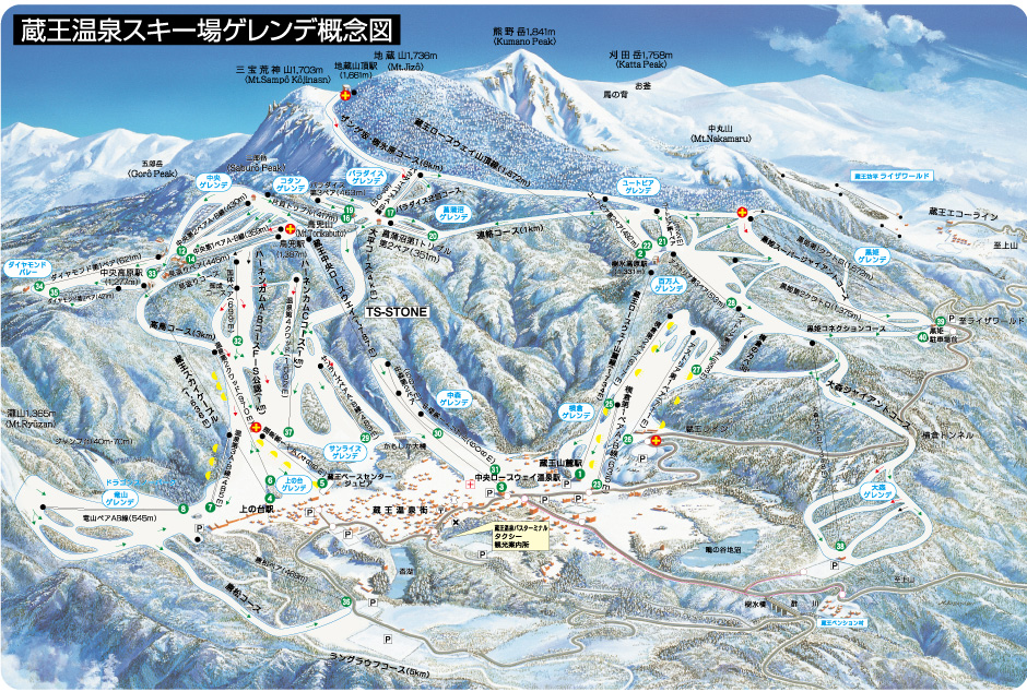 蔵王トレッキング概念図