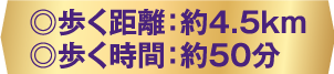 歩く距離:約3km 歩く時間:33分