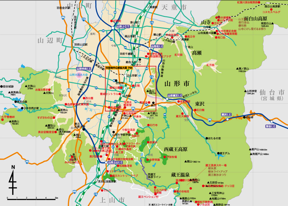 山形市全体図