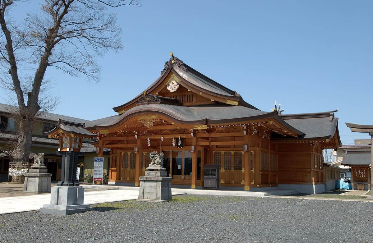 最上家5代目義春公が勧請した 諏訪神社